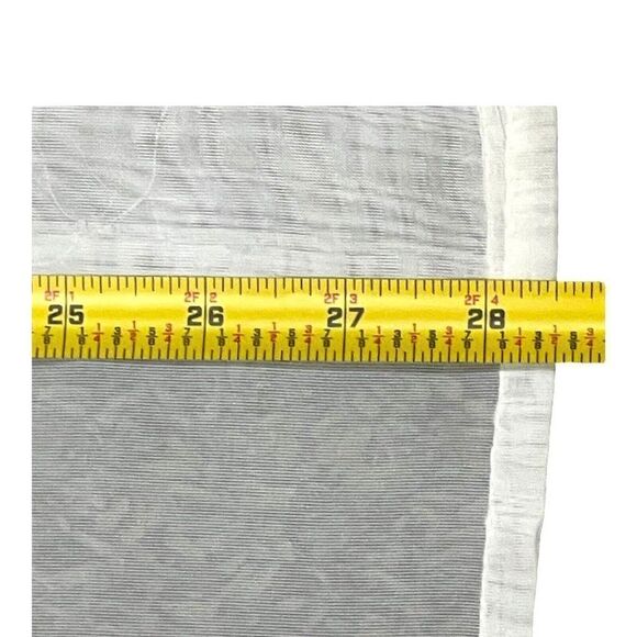 Set Of 3 Vintage Lace Floral Curtain Valances Scalloped Lace Cottagecore 28”X25” - Picture 6 of 7